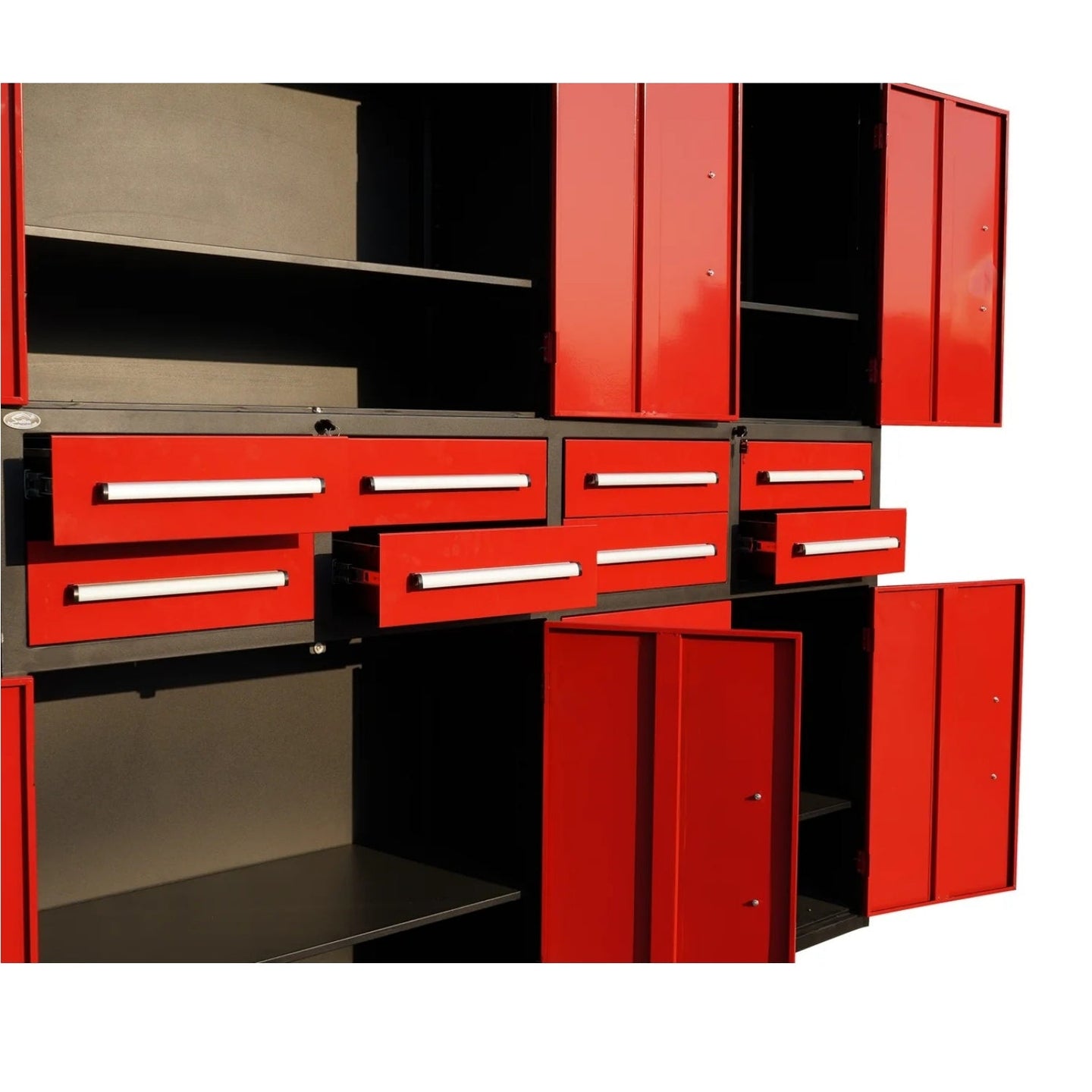 Chery Industrial 7ft Garage Storage Cabinet (8 Drawers & 4 Cabinets)