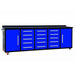 Chery Industrial 10ft 15-Drawer Storage Workbench with Wheels