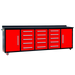 Chery Industrial | 10ft 15-Drawer Storage Workbench with Wheels