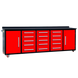 Chery Industrial | 10ft 15-Drawer Storage Workbench with Wheels