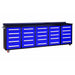 Chery Industrial 10ft 25-Drawer Storage Workbench with Wheels