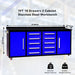 Chery Industrial 7ft 10-drawer Storage Workbench with Wheels