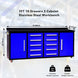 Chery Industrial 7ft 10-drawer Storage Workbench with Wheels