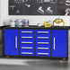 Chery Industrial 7ft 10-drawer Storage Workbench with Wheels