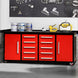 Chery Industrial 7ft 10-drawer Storage Workbench with Wheels