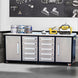 Chery Industrial 7ft 10-drawer Storage Workbench with Wheels
