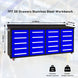 Chery Industrial 7ft 20-Drawer Storage Workbench with Wheels