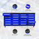 Chery Industrial 7ft 20-Drawer Storage Workbench with Wheels