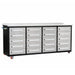 Chery Industrial 7ft 20-Drawer Storage Workbench with Wheels