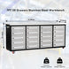 Chery Industrial 7ft 20-Drawer Storage Workbench with Wheels