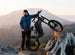 a man with a Freego X2 Dirt Master in the mountains
