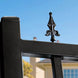 Chery Industrial 14x8 ft Steel Dual Swing Driveway Gate with Wider Goalposts