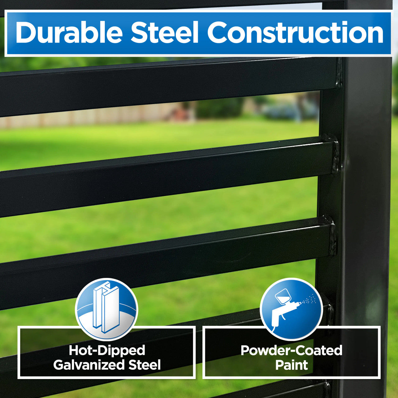 Chery Industrial 18x6 ft Steel Dual Swing Driveway Gate - MILAN Style
