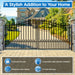 Chery Industrial 18x6 ft Steel Dual Swing Driveway Gate - PRAGUE Style