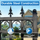Chery Industrial 18x6 ft Steel Dual Swing Driveway Gate - PRAGUE Style
