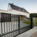 Chery Industrial 18x6 ft Steel Dual Swing Driveway Gate - PRAGUE Style