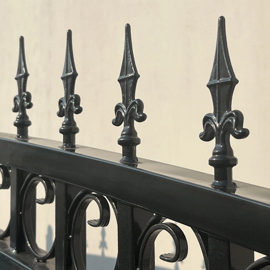 Chery Industrial 18x6 ft Steel Dual Swing Driveway Gate - PRAGUE Style