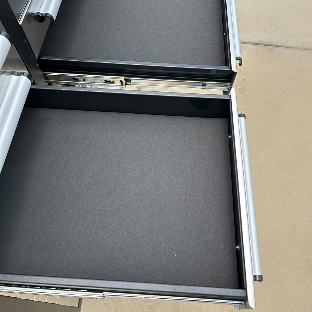 Chery Industrial 10ft Workbench Cabinet(30 Drawers, 2 Cabinets & 1 Pegboard)