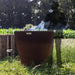 Arteflame Park Series - One-Piece CORTEN Steel Park Grill (30" / 40") with Half Griddle + Half Grill