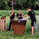Arteflame Park Series - One-Piece CORTEN Steel Park Grill (30" / 40") with Half Griddle + Half Grill