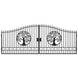 Chery Industrial 14x8 ft Steel Dual Swing Driveway Gate