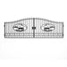 Chery Industrial 20x8 ft Steel Dual Swing Driveway Gate