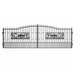 Chery Industrial | 20x7 ft Steel Dual Swing Driveway Gate with Rectangular Deer Pattern