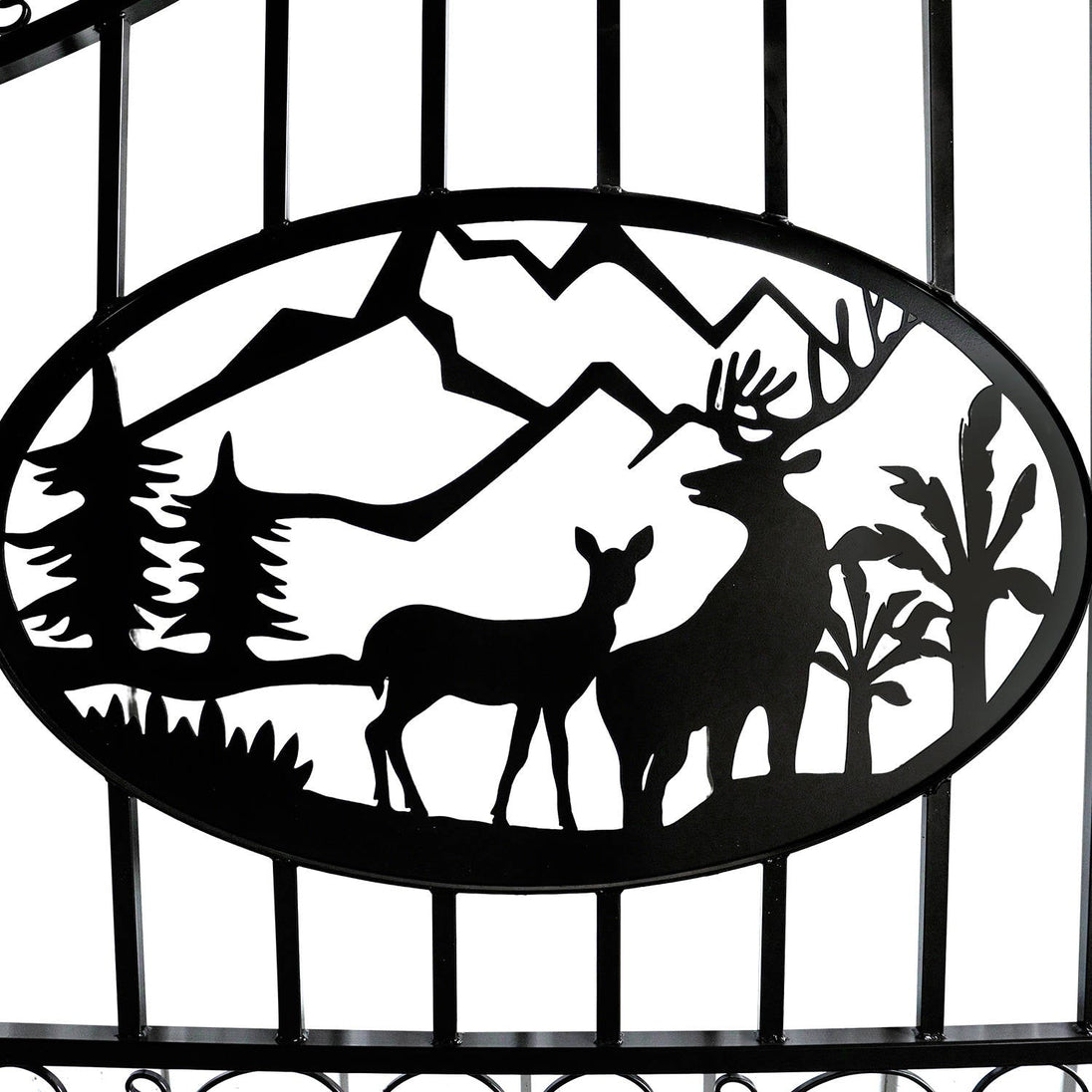 Chery Industrial 20x8 ft Steel Dual Swing Driveway Gate