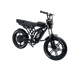 Black electric bike on a gray background