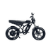 Black electric bike on a gray background