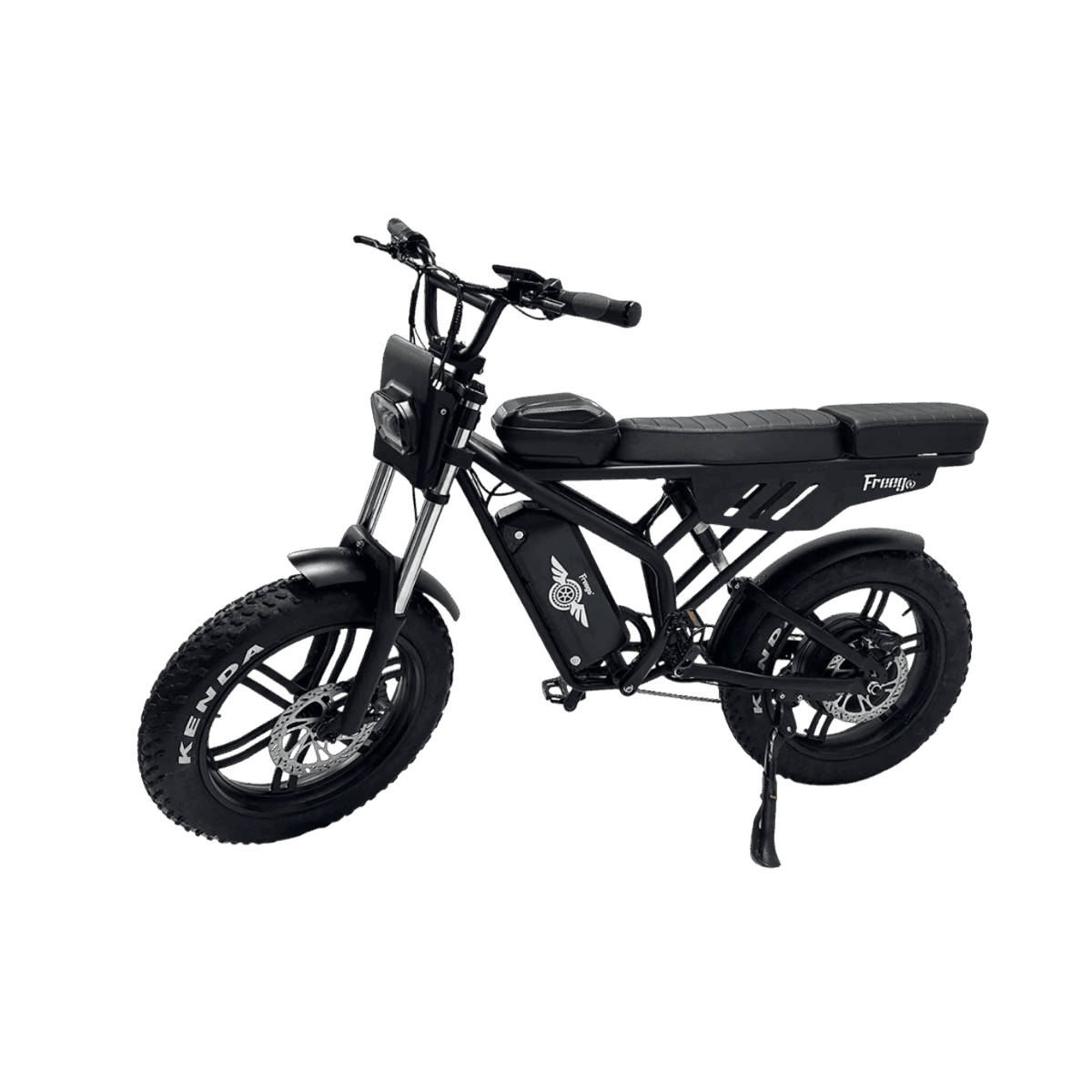 Black electric Freego Shotgun F2 Pro Max bike on a gray background