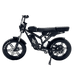 Black electric bike on a white background