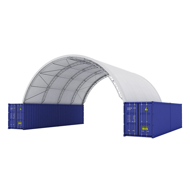 Chery Industrial | Fortified 40'x40'x15' Double Truss Container Shelter