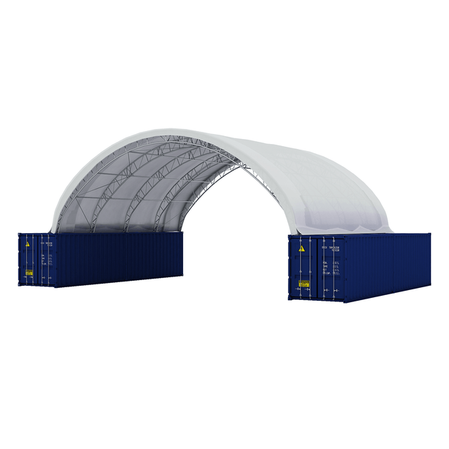 Chery Industrial | Fortified 50'x40'x17' Double Truss Container Shelter