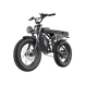 Freego F2 Pro fat-tire eBike with long range and thick tires, transparent background