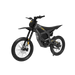 Front angle shot of the Freego Nova 5 Pro black model, showcasing the front fork suspension and aggressive mountain e-bike aesthetics