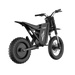 Rear perspective of Freego X0 electric mini bike, highlighting the powerful motor and sleek black frame design.