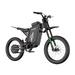 Three-quarter view of black Freego X3 all-terrain electric bike, built for high-performance off-road racing.