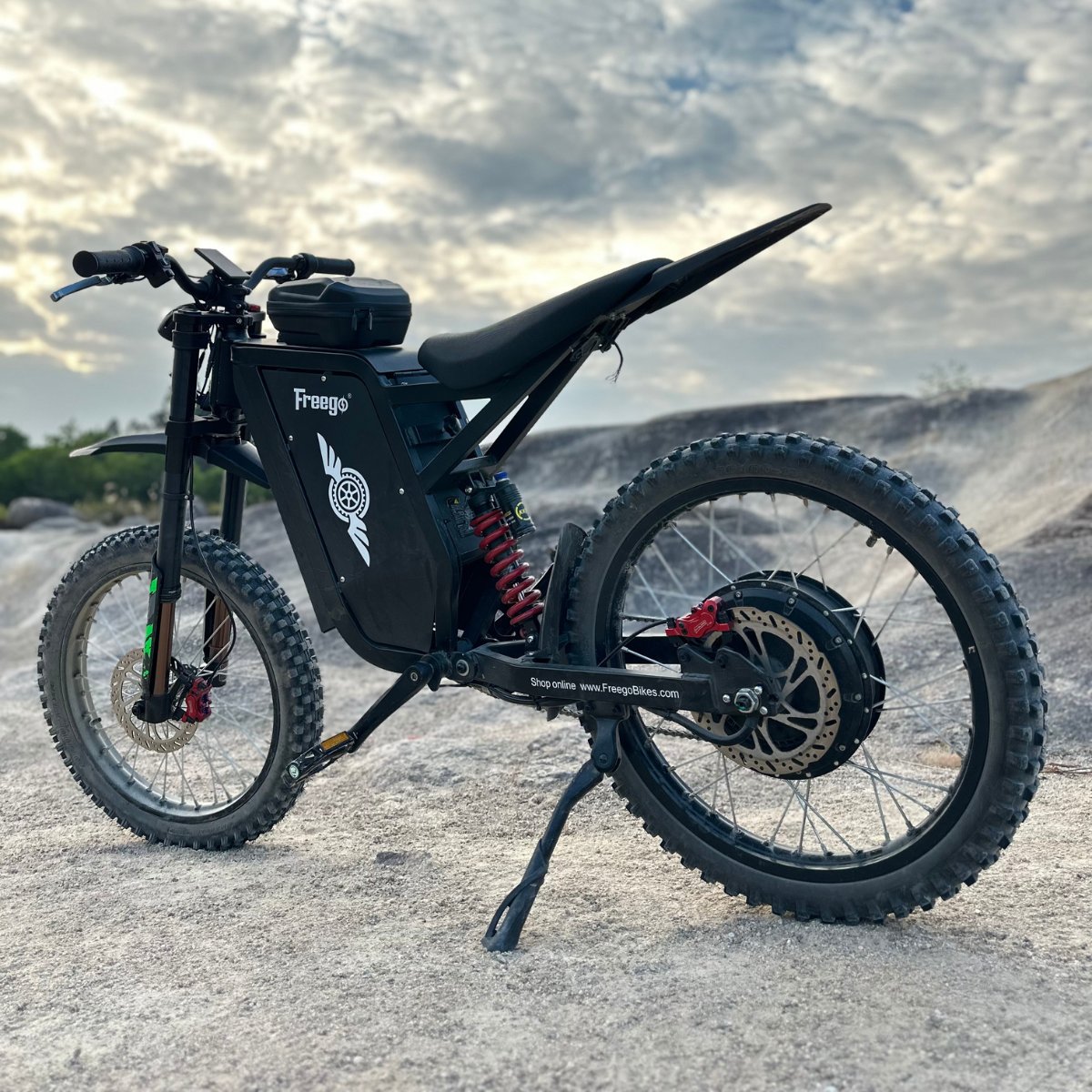 Freego X3 / X3 Pro All-Terrain Electric Dirt Bike with Pedals, X3 Pro (50Ah)