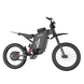 Side profile of Freego X3 electric dirt bike with 19-inch spoke wheels and dual hydraulic suspension.
