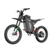 Angled front view of Freego X3 electric dirt bike with inverted front fork and 4-piston hydraulic disc brakes.