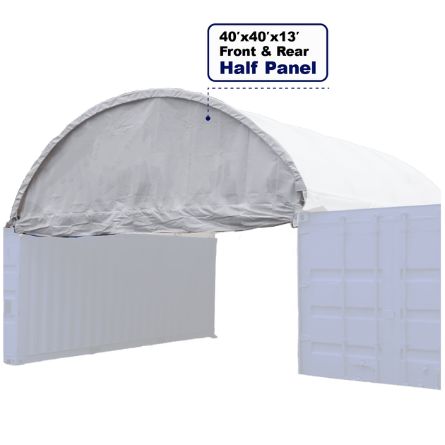 Chery Industrial | Front and Back Half Panels for Container Canopy Shelter 40'x40'x13'