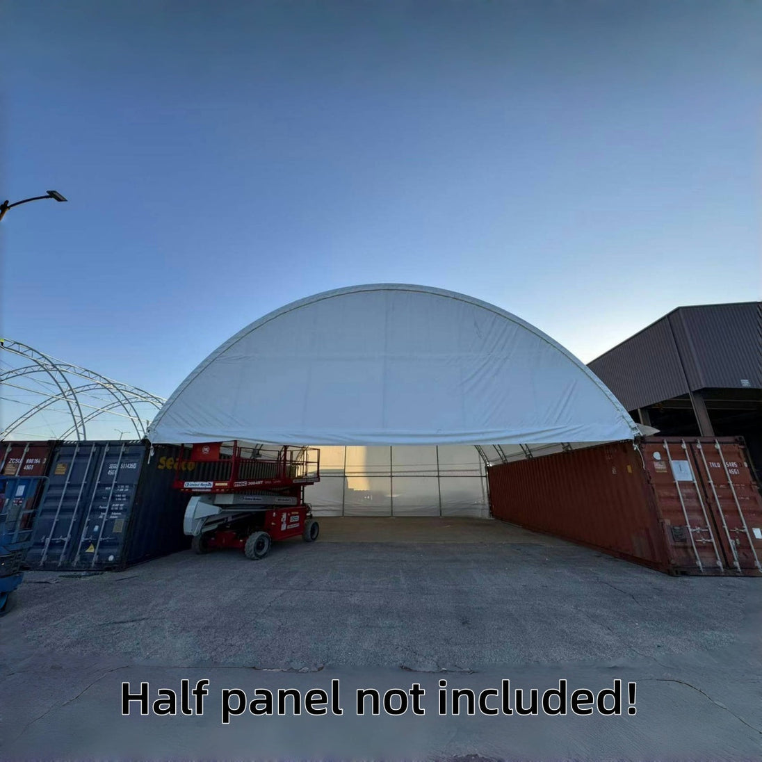 Chery Industrial 40'x40'x15' Double Truss Shipping Container Canopy Shelter