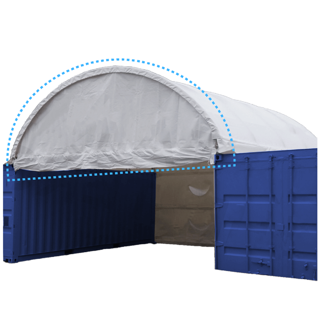 Chery Industrial Half Front Panel for W40'xL40'xH13' (container outside)