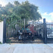 Chery Industrial 14x8 ft Steel Dual Swing Driveway Gate with Horse Pattern