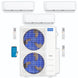 MRCOOL DIY Mini Split - 48,000 BTU 3 Zone Ductless Air Conditioner and Heat Pump, DIY-B-348HP121224