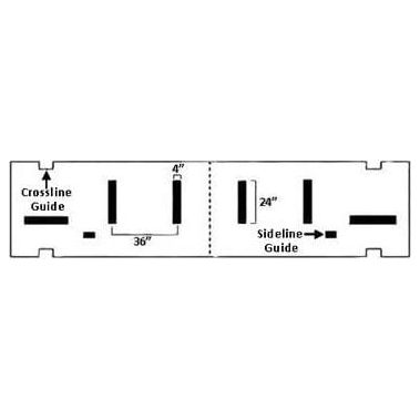 Newstripe | 1/8" Deluxe Hash Mark Football Field Stencil | 10003654