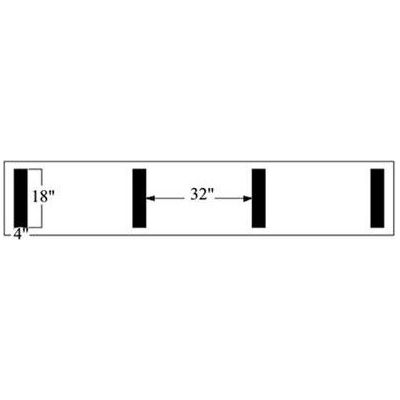 Newstripe | 1/8" Hash Mark Football Field Stencil | 10000223