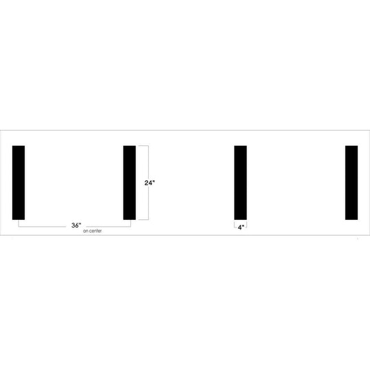Newstripe | 1/8" NCAA Hash Mark Football Field Stencil | 10001725