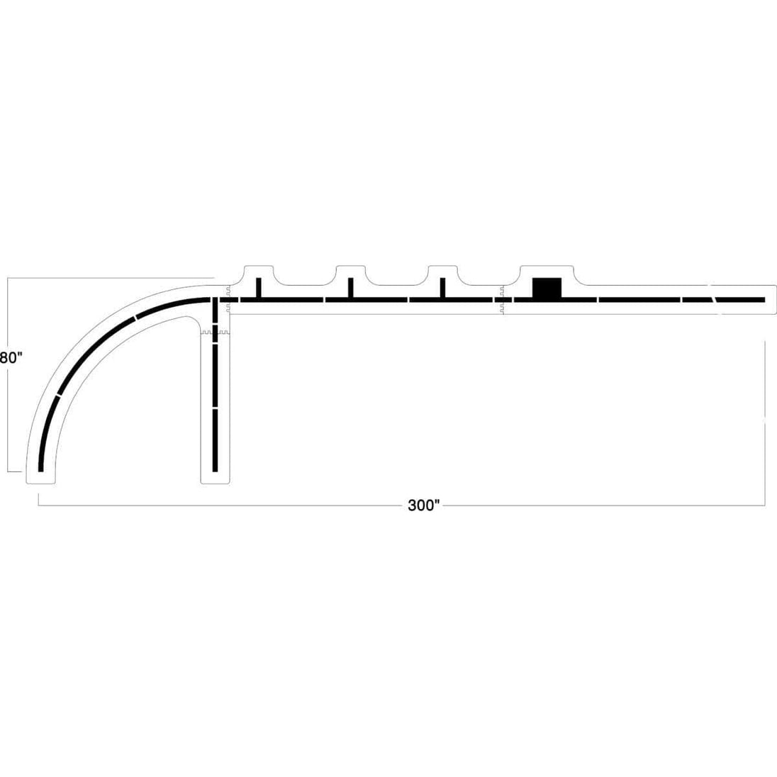 Newstripe | Basketball Court Key Stencil | 10003145